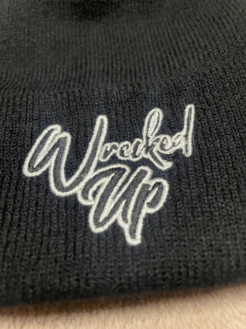 New Design Beanie embroidery Wrecked Up good heavy quality beanie 100% ACRYLIC