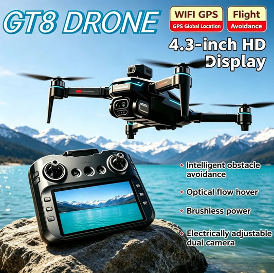 Original GT8 GPS Foldable Drone 8K Dual Camera 5G WIFI FPV Brushless Optical