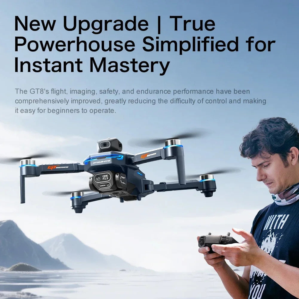 Original GT8 GPS Foldable Drone 8K Dual Camera 5G WIFI FPV Brushless Optical