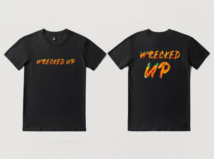 Wrecked up Pumpkin brand style short sleeve t-shirt 100% Cotton for a vivid finish and all day comfort