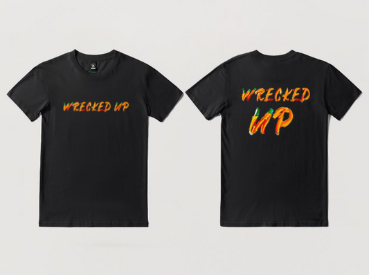 Wrecked up Pumpkin brand style short sleeve t-shirt 100% Cotton for a vivid finish and all day comfort