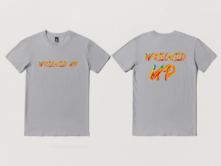 Wrecked up Pumpkin brand style short sleeve t-shirt 100% Cotton for a vivid finish and all day comfort