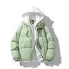 Wrecked Up Puffer Jacket Hoodie High Quality Winter Thick Warm Casual Hood Men's Clothes