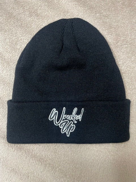 New Design Beanie embroidery Wrecked Up  good heavy quality beanie 100% ACRYLIC