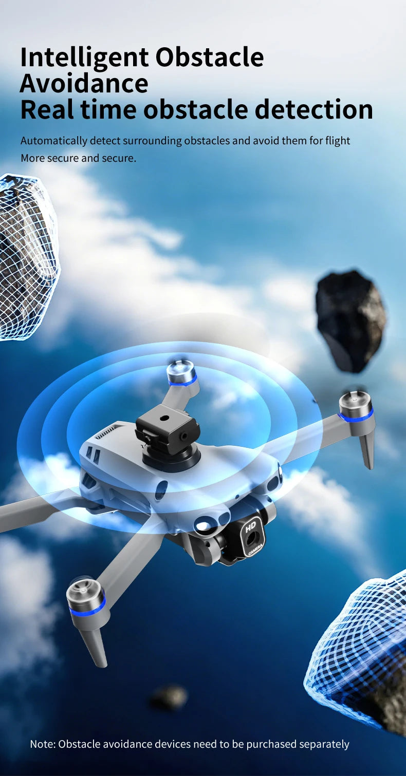 NEW L700 MAX Foldable Drone 4K Professional HD Dual Cameras Security UAV Obstacle Avoidance Brushles WIFI FPV Mini RC Quadcopter