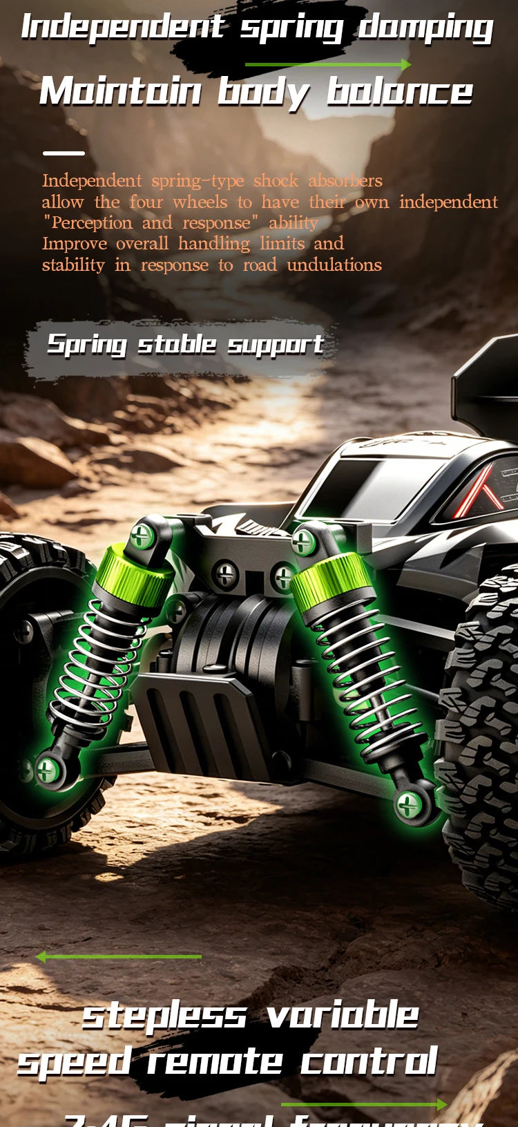 New SG816 MAX 1/24 Brushless RC Buggy 40KM/h 4WD Off-Road Racing Vehicle