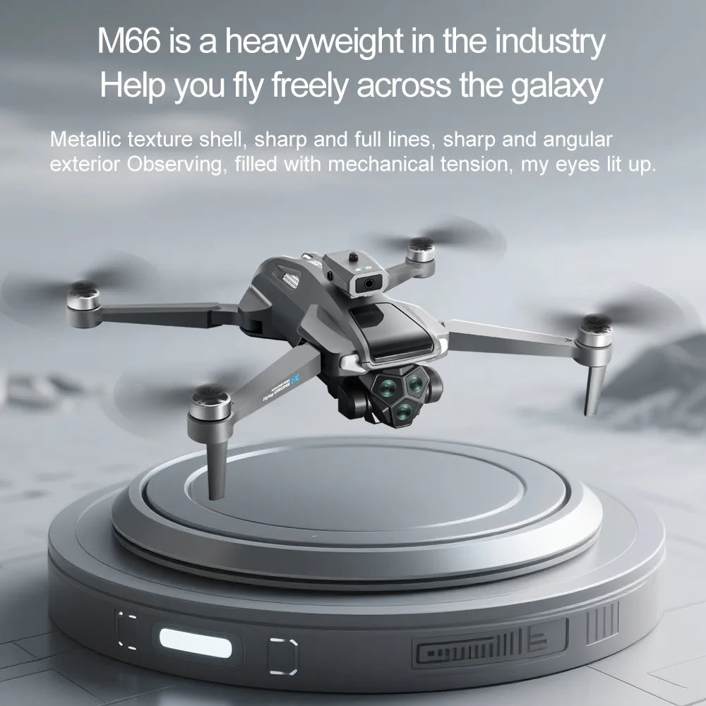 2026 New M66 Drone HD Folding Remote Control With Camera And Screen 5G FPV Camera Quadcopter Brushless Motor RC Quadcopter