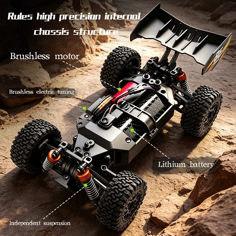 New SG816 MAX 1/24 Brushless RC Buggy 40KM/h 4WD Off-Road Racing Vehicle