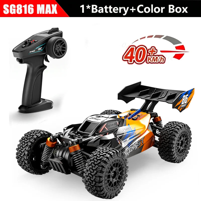 New SG816 MAX 1/24 Brushless RC Buggy 40KM/h 4WD Off-Road Racing Vehicle