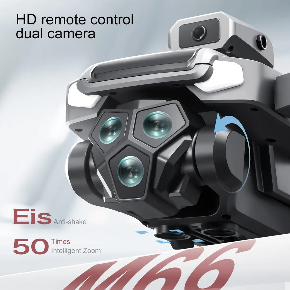 2026 New M66 Drone HD Folding Remote Control With Camera And Screen 5G FPV Camera Quadcopter Brushless Motor RC Quadcopter