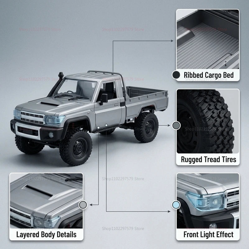 MN82 Upgraded PRO Off-Road 4WD Pickup Truck 1:12 Scale RC Car