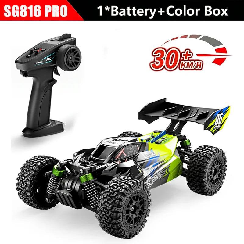 New SG816 MAX 1/24 Brushless RC Buggy 40KM/h 4WD Off-Road Racing Vehicle