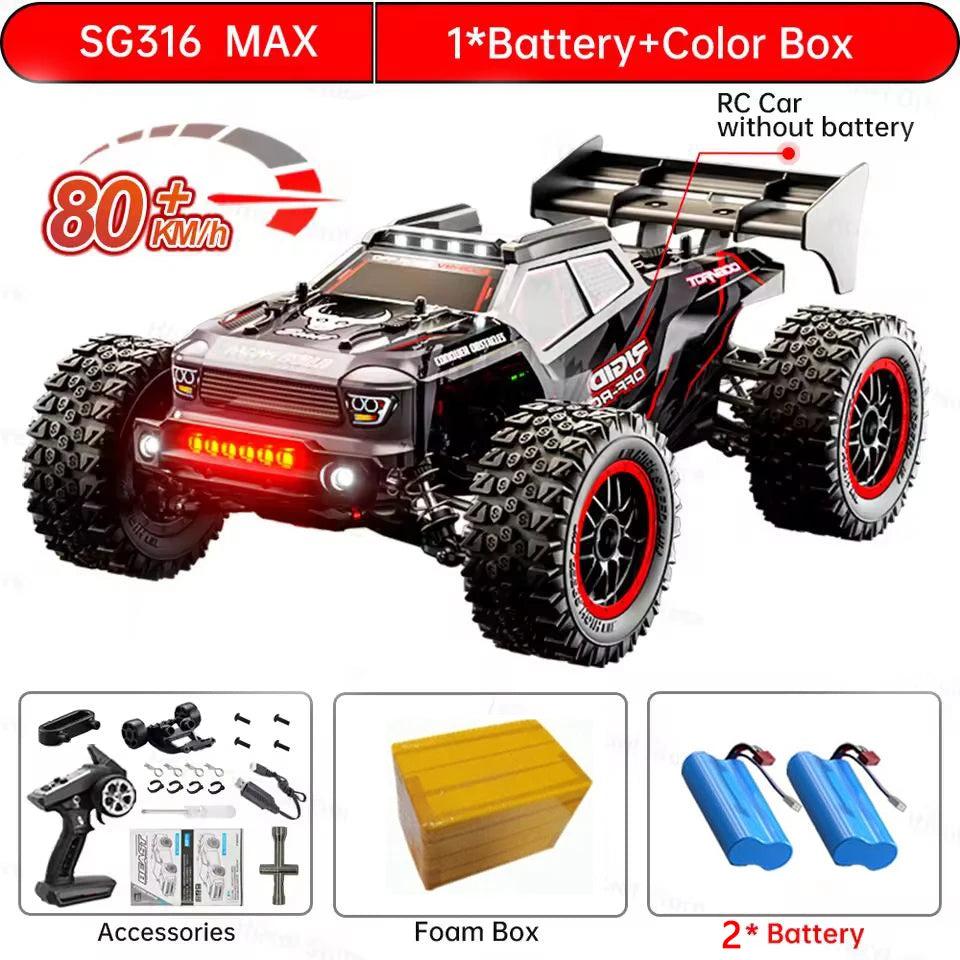 ZLL SG316 Max 1/16 RC Car Carbon Brush 4WD 80KM/H Racing Car 2.4G High Speed