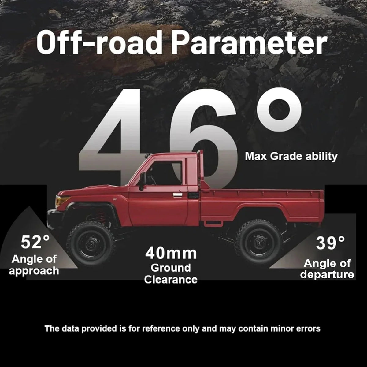 MN82 Upgraded PRO Off-Road 4WD Pickup Truck 1:12 Scale RC Car