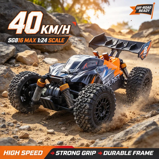 New SG816 MAX 1/24 Brushless RC Buggy 40KM/h 4WD Off-Road Racing Vehicle