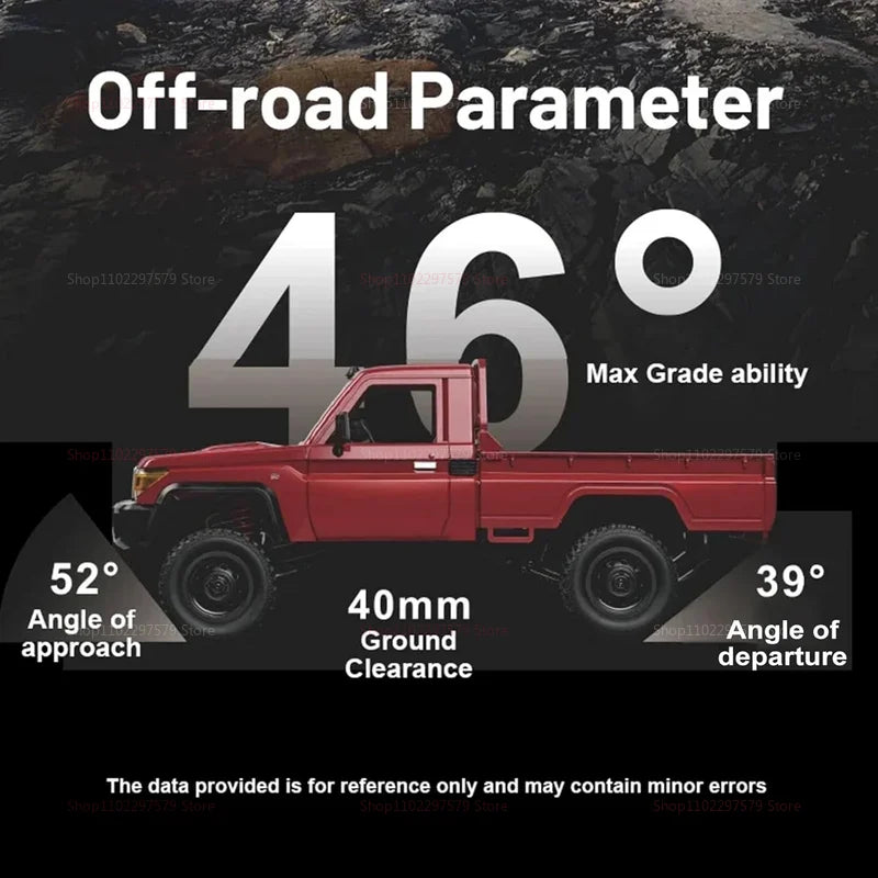 MN82 Upgraded PRO Off-Road 4WD Pickup Truck 1:12 Scale RC Car