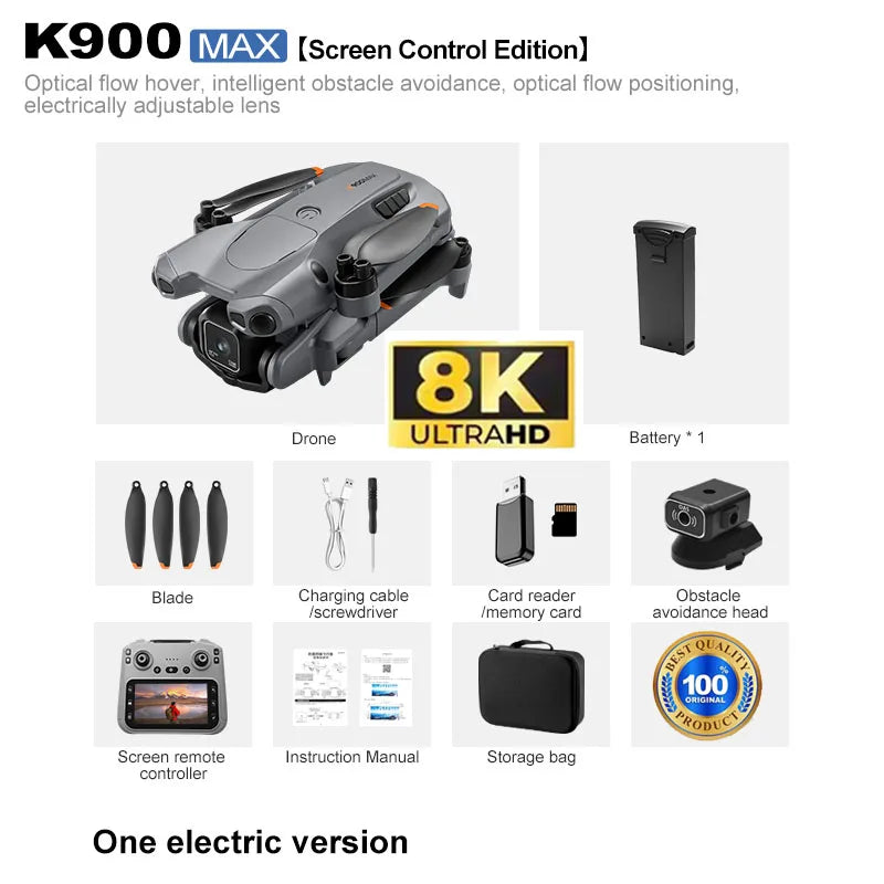 2026 K900 max Pro Drone 8K Professional HD RC