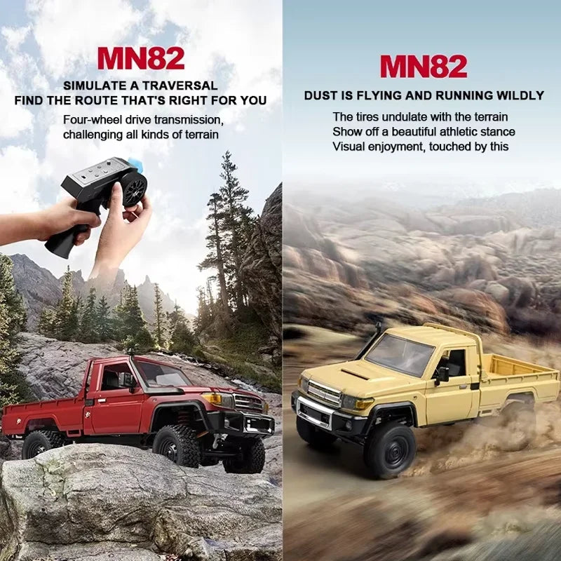 MN82 Upgraded PRO Off-Road 4WD Pickup Truck 1:12 Scale RC Car