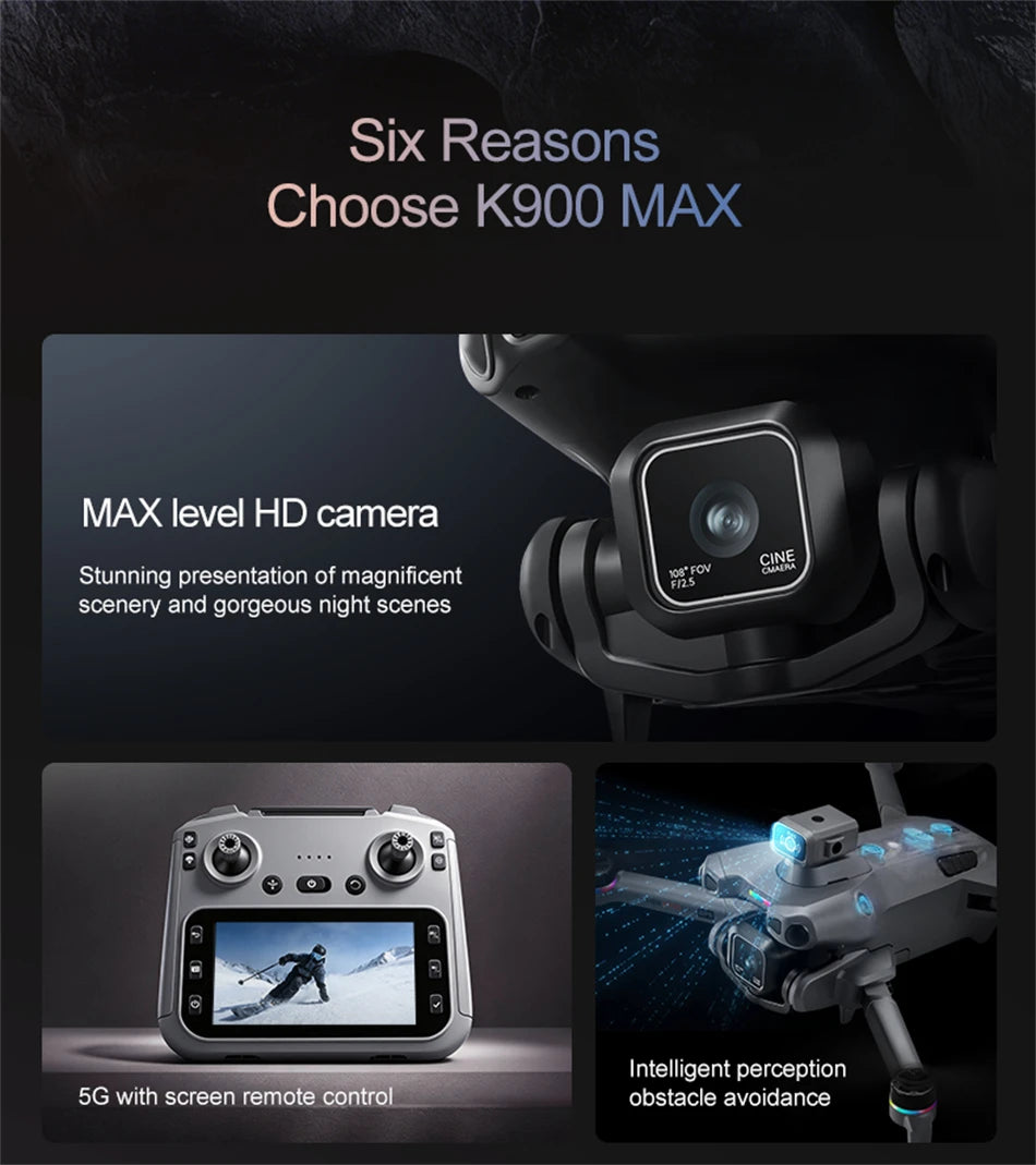 2026 K900 max Pro Drone 8K Professional HD RC