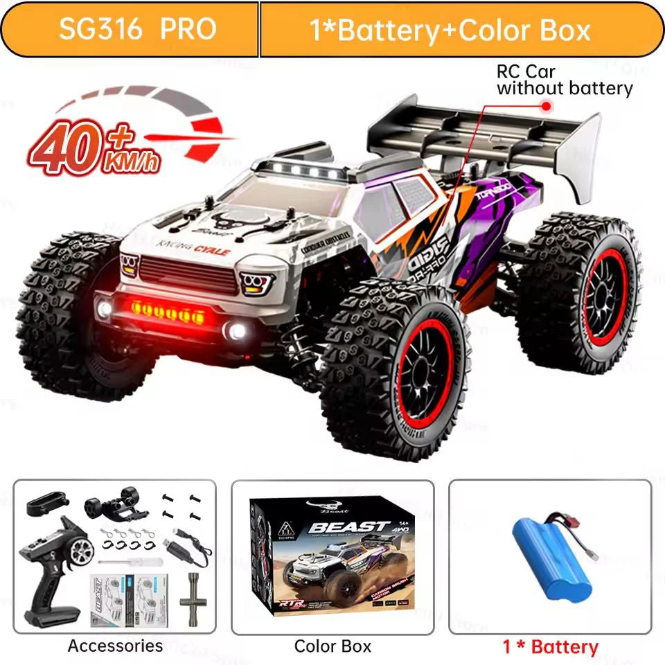 ZLL SG316 Max 1/16 RC Car Carbon Brush 4WD 80KM/H Racing Car 2.4G High Speed