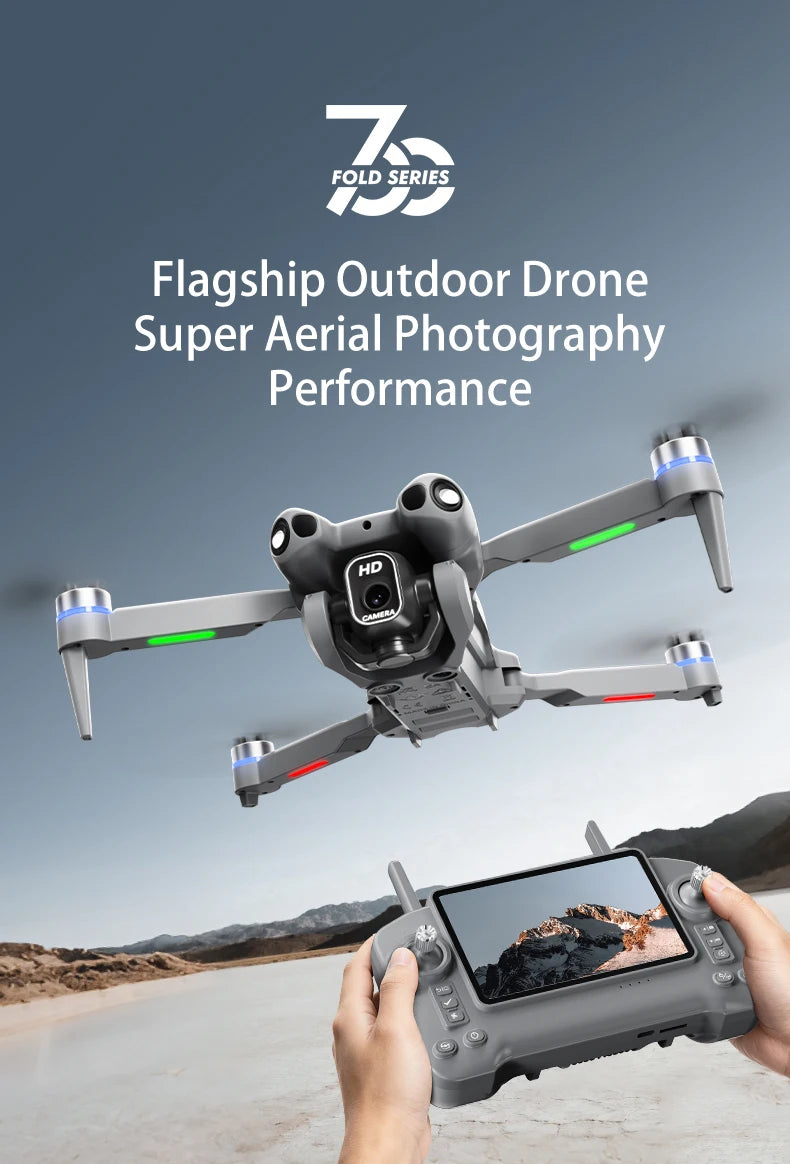 NEW L700 MAX Foldable Drone 4K Professional HD Dual Cameras Security UAV Obstacle Avoidance Brushles WIFI FPV Mini RC Quadcopter