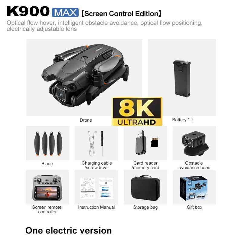 2026 K900 max Pro Drone 8K Professional HD RC