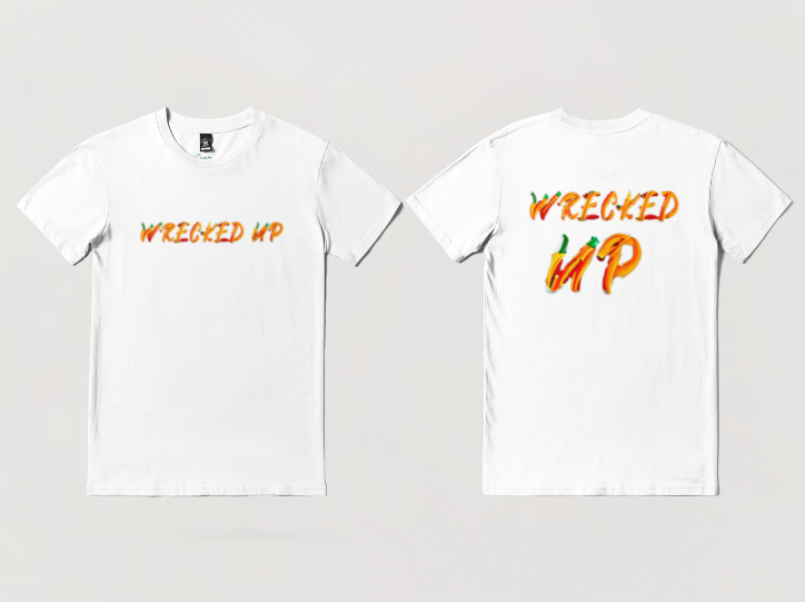 Wrecked up Pumpkin brand style short sleeve t-shirt 100% Cotton for a vivid finish and all day comfort